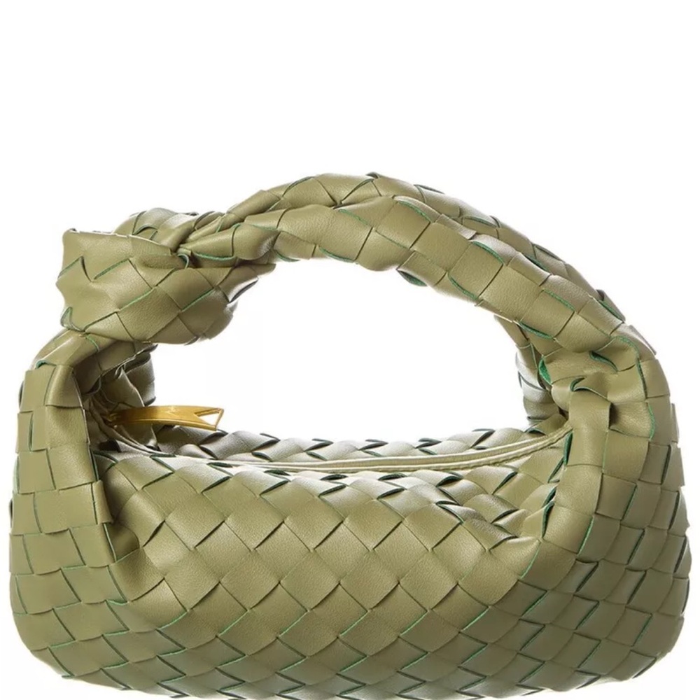 Woven Sheepskin Knot Bag Pouch